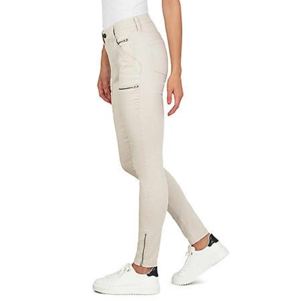 Joie Women's High Rise Park Zip Pocket Skinny Cargo Jeans NWT - Picture 3 of 6